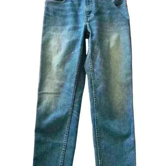 Able The Classic High Rise Jeans Straight Leg Denim Light Wash Blue Size 6 - Picture 5 of 8
